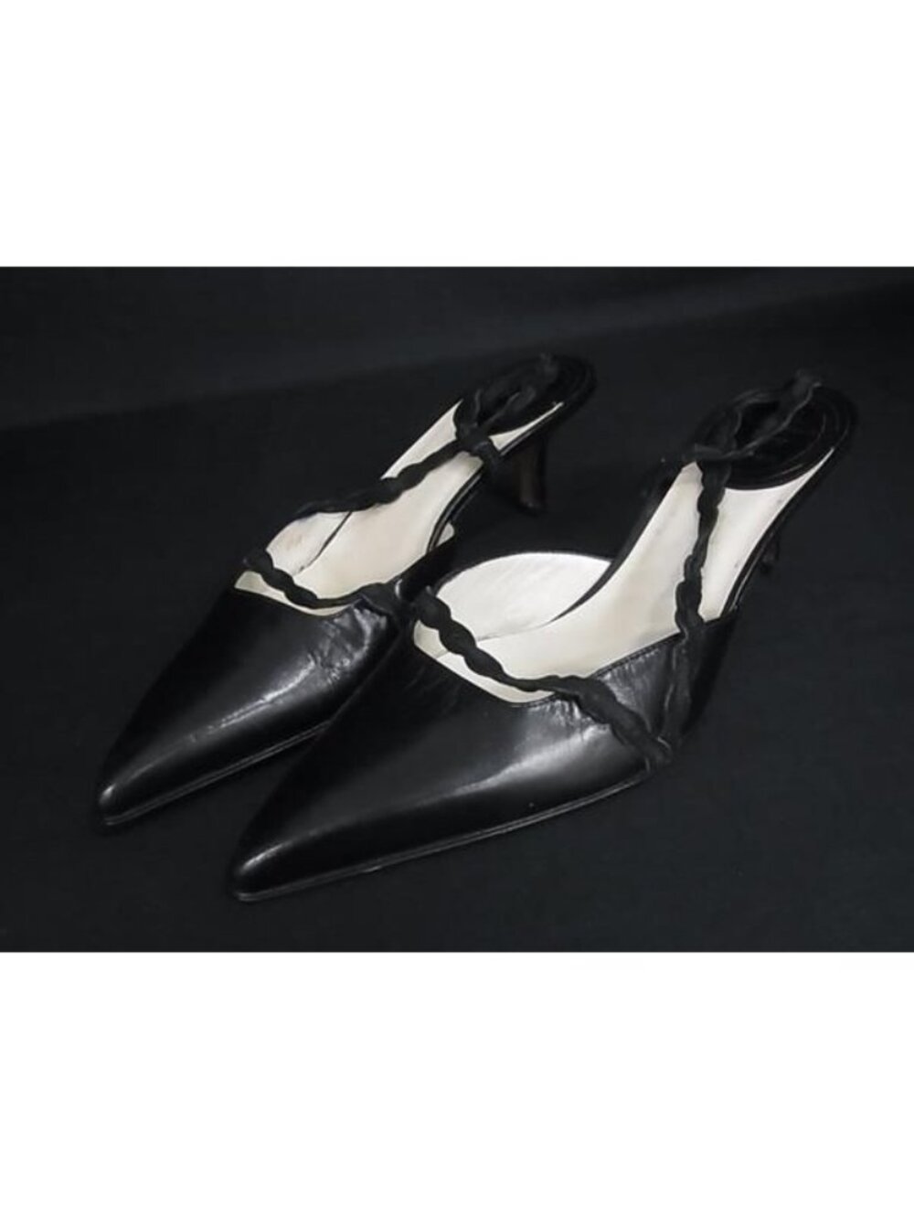 Dior Leather Heels Shoes Black